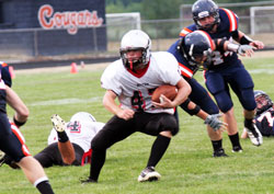 Known for his work ethic, Casey Moorman has overcome many challenges to contribute this fall as a linebacker and fullback to the success of the football team at Cardinal Ritter High School in Indianapolis. (Submitted photo)