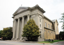 Archbishop Joseph W. Tobin will be installed as the spiritual leader of the Archdiocese of Indianapolis during a Mass on Dec. 3 at SS. Peter and Paul Cathedral, 1347 N. Meridian St., in Indianapolis. This file photo of the cathedral was taken on Oct. 1, 2008. (File photo by Mary Ann Garber)