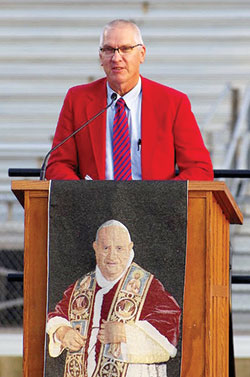 Chuck Weisenbach has served at Roncalli High School for the past 37 years. On July 1, he will officially begin his duties as the school’s new president. (Submitted photo)