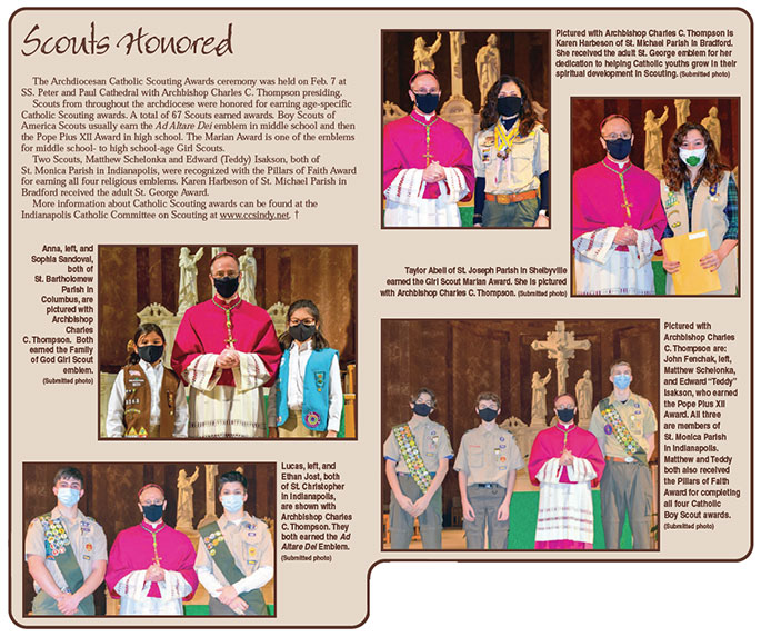 Catholic Scouting award photos