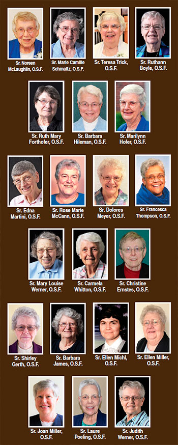 Franciscan jubilarians (Click to view larger)